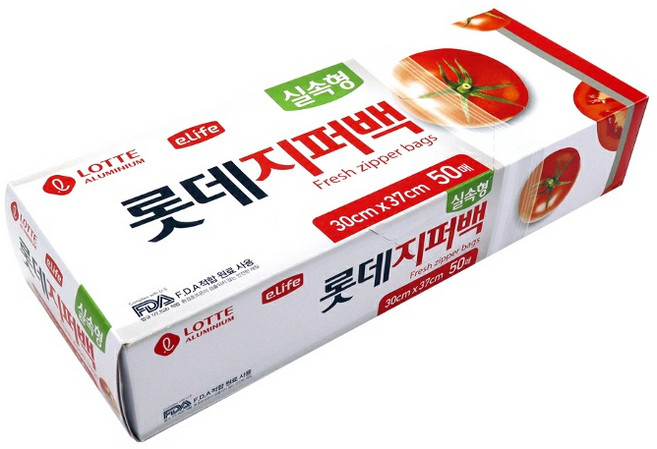 롯데 실속형 지퍼팩 30x37 50매, 1개