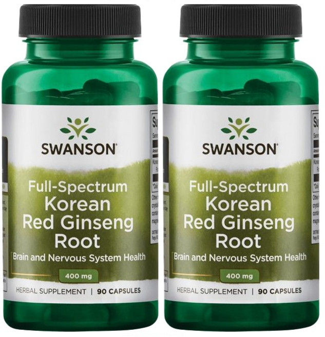 斯旺森Swanson 韓國紅參根膠囊, 90粒, 2罐