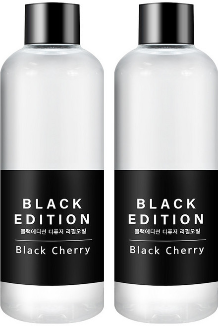 바이향 블랙에디션 디퓨저 리필 오일, 아쿠아 시크릿, 200ml, 2개