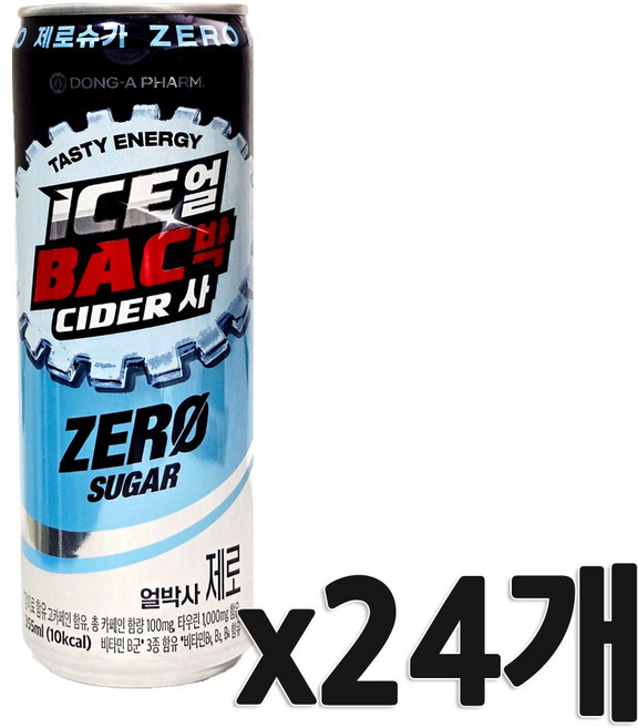 동아 얼박사 제로 (아이스+박카스+사이다), 24개입, 355ml