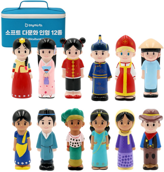 꼬마천사 소프트 다문화 인형 12종 세트, 1개
