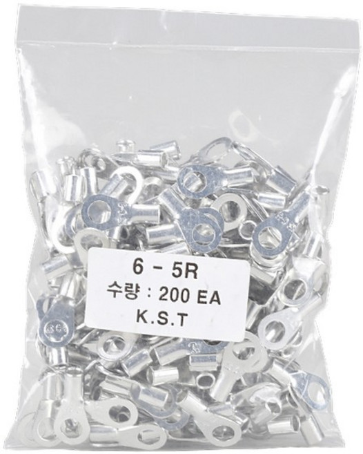 경성 압착터미널 소포장 6SQ x 5봉200EA, 1개