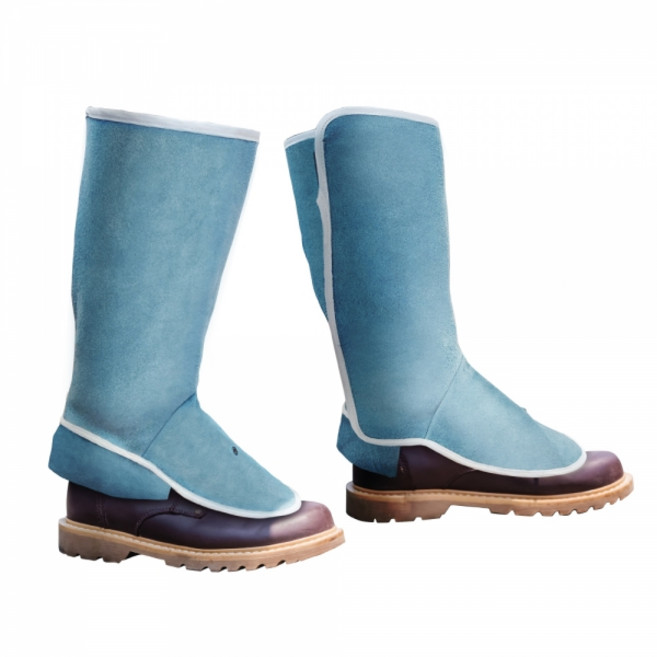 AG-2 카멜로 우피 가죽 용접각반 사이즈 조절 가능 (2개입), 1세트, 연청