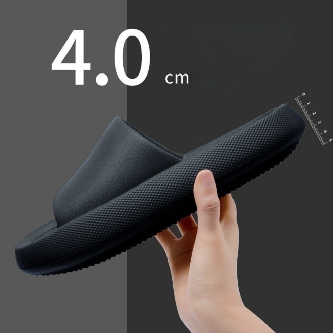 고샤인 밑창 두껍고 편안한 4cm 슬리퍼