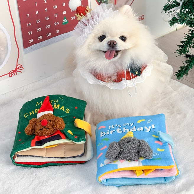 강아지 노즈워크 책 장난감 간식놀이 토이 퍼즐 플레이북 꼬리의유혹, A 블루 노즈워크, 1개