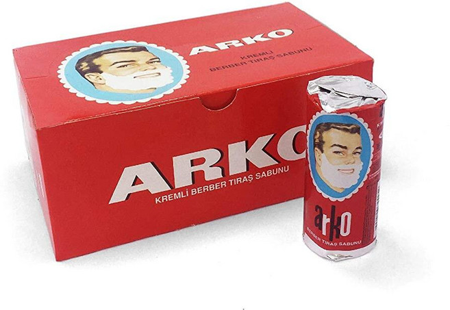 EVYAP Arko 면도 비누 스틱 - 12개(893g(31온스) 121363, 74g, 12개