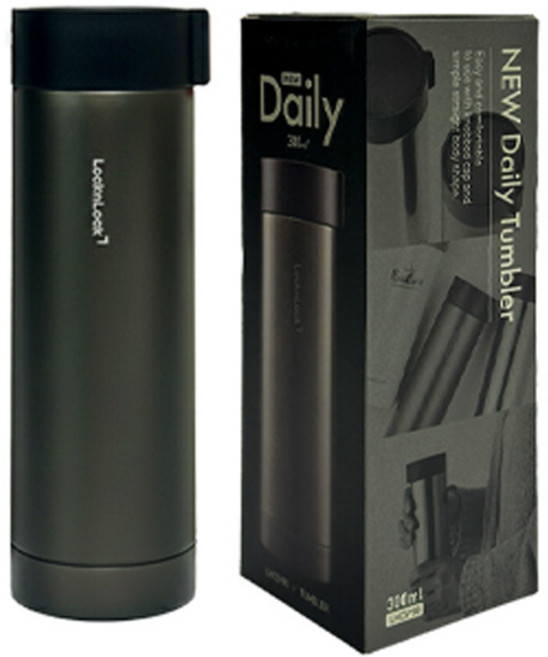락앤락 데일리 텀블러, 다크그레이, 300ml