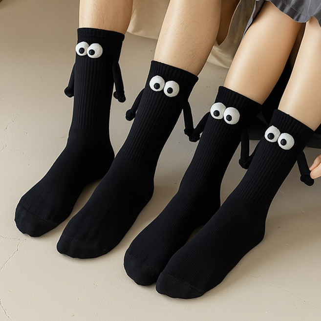 허니잼 다가가면 손잡는 자석 양말 커플 우정양말 아이돌 패션 양말 쓸데없는 웃긴 선물