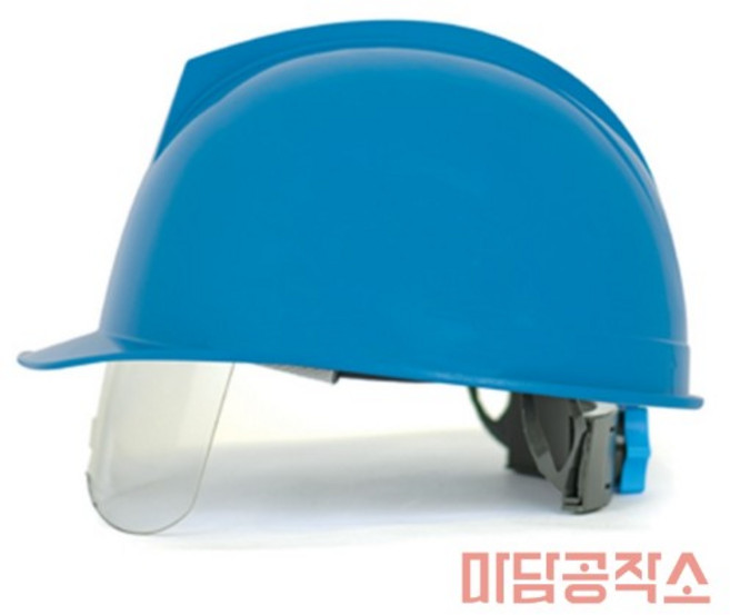 구구구상점 고글 투구형 안전모 화이트 안전모자 머리보호헬멧 건설안전모, 1개