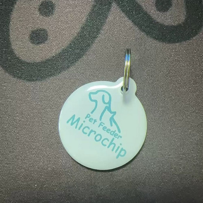 자동 강아지 급식기 자동 급여기 반려동물 조절 급식기, 1개, B. 칩 인식