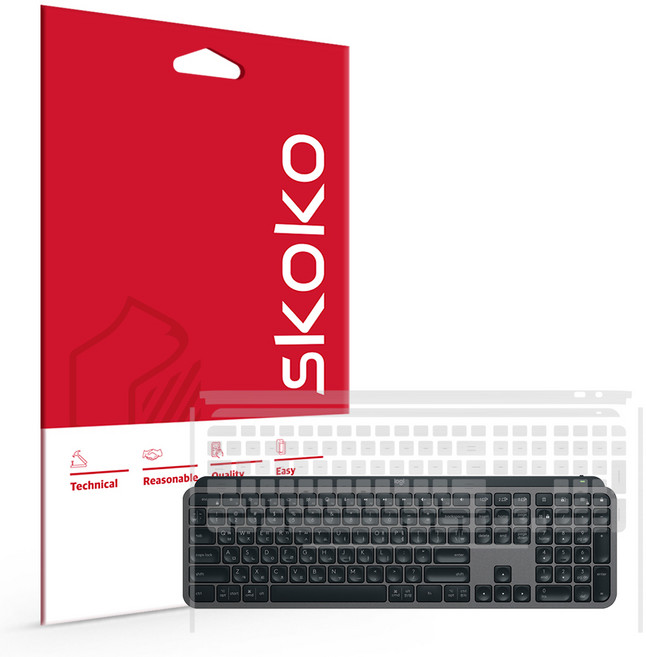 로지텍 MX KEYS S 블루투스 키보드 보호필름, 1개, 단품