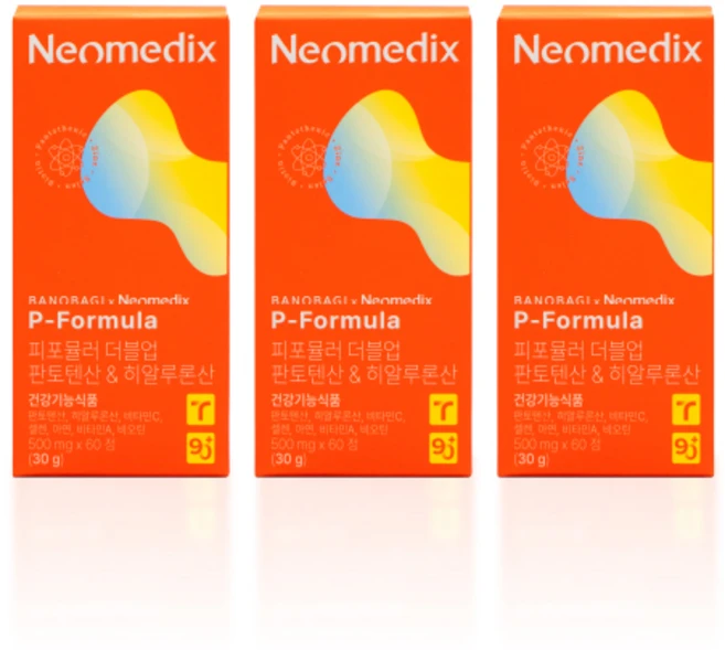 [네오메딕스] 바노바기 피포뮬러 더블업 판토텐산 영양제 1개, 3박스, 60정 - 쿠팡
