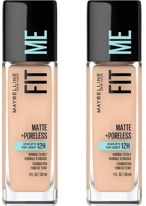 메이블린 핏미 파운데이션 매트 포어리스, 2개, 125 누드 베이지 - 쿠팡