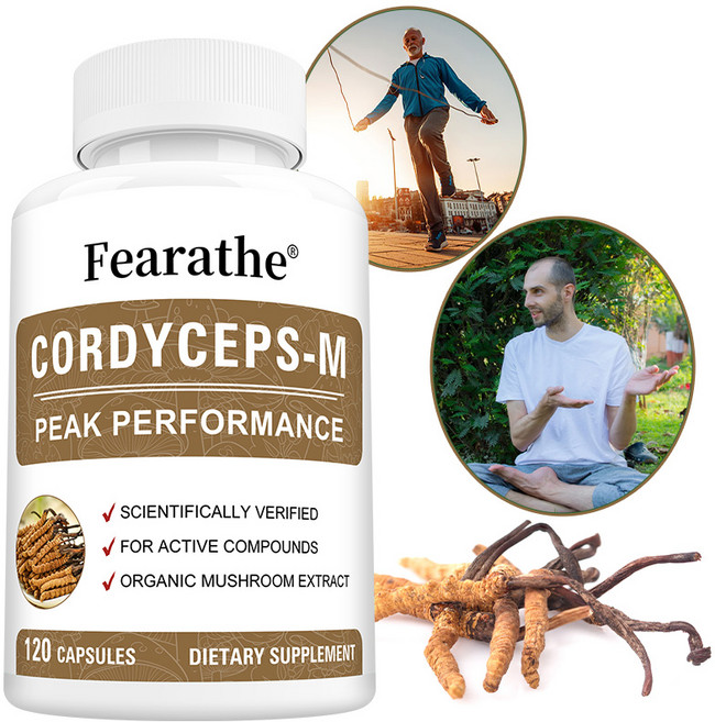 동충하초 추출물은 면역 조절 효과와 다양한 건강상의 이점을 가지고 있어 면역 체계를 지원하고 면역 균형을 조절합니다., 1병, 120정, 1개