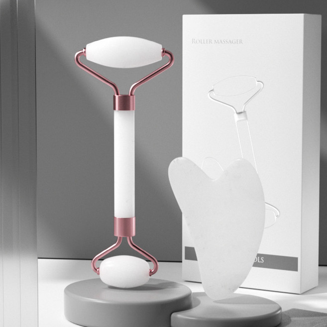 르미나인 페이스롤러 하트괄사 2P 세트, 1개