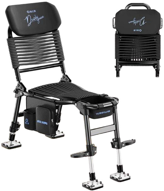 다함 낚시의자 등받이 접이식 릴렉스 체어 다기능 가방세트 휴대용 폴딩체어, 입문 세트  + 다기능사이드백+나일론 발판, 1개