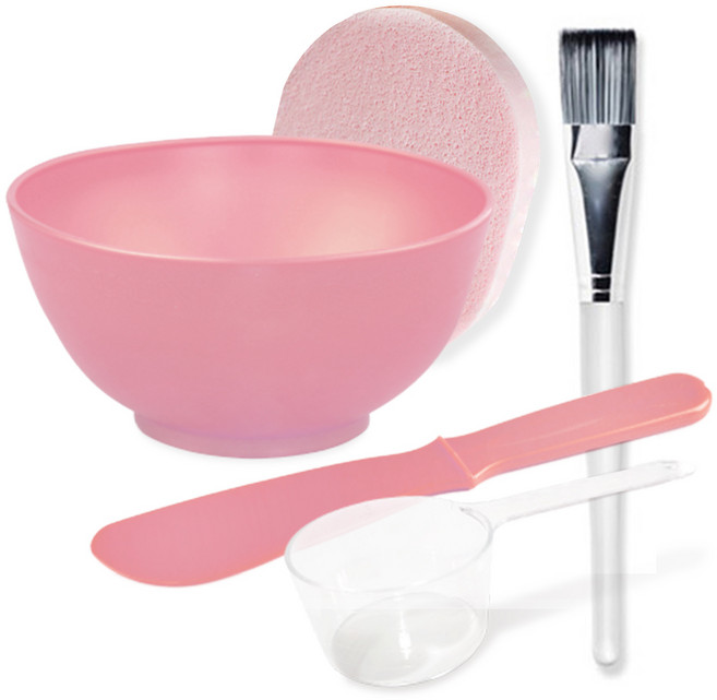 쥴레 팩도구 모델링팩 석고팩 5종 세트, 1세트, 핑크