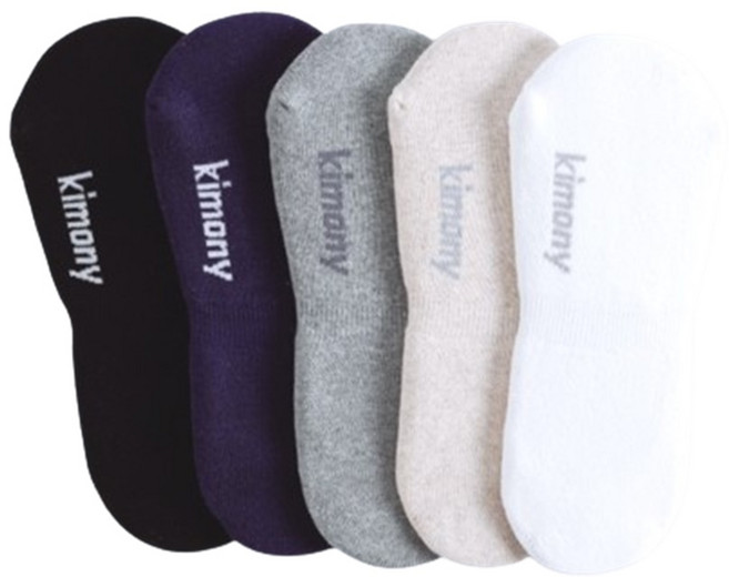 키모니 남자 덧신 양말 스포츠 페이크삭스 KSS504, 남성용 250-270mm, 화이트, 1개