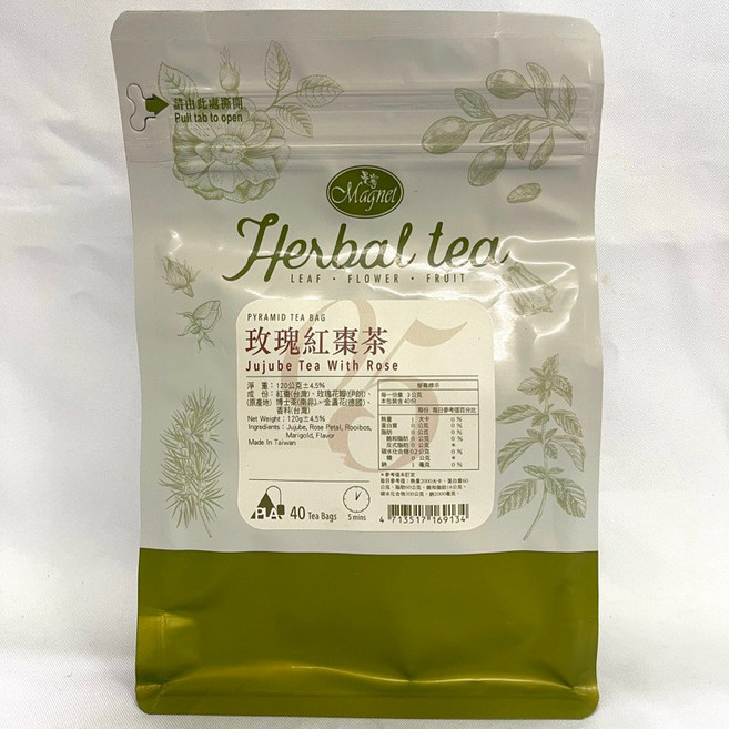 Magnet 元氣勁茶, 1個, 玫瑰紅棗茶