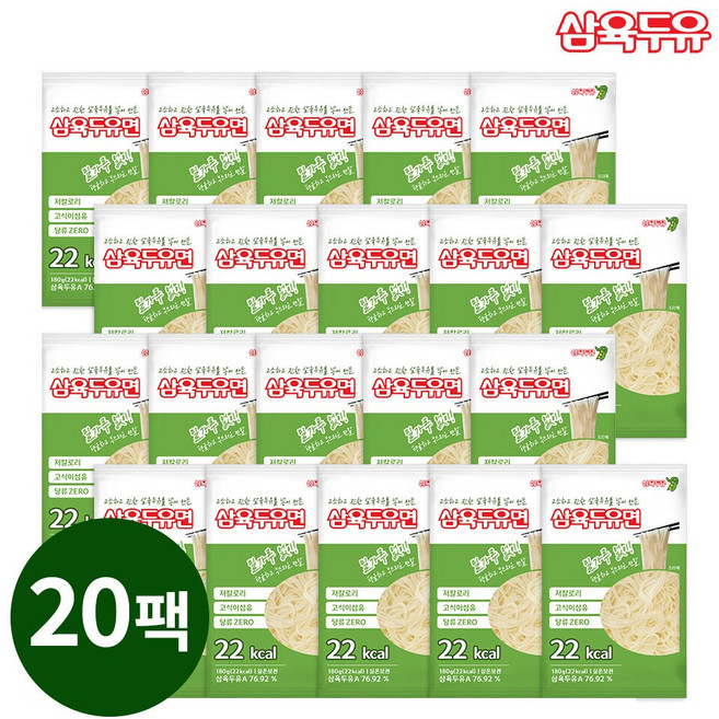 두유면, 20개, 180g