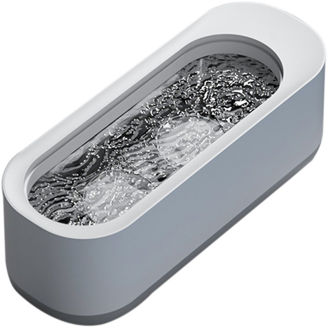 가정용 초음파 세척기 살균 안경 귀금속 브러시 클리너 청소 진동 무선 세정 기계 고주파 클리너, 화이트, 1개