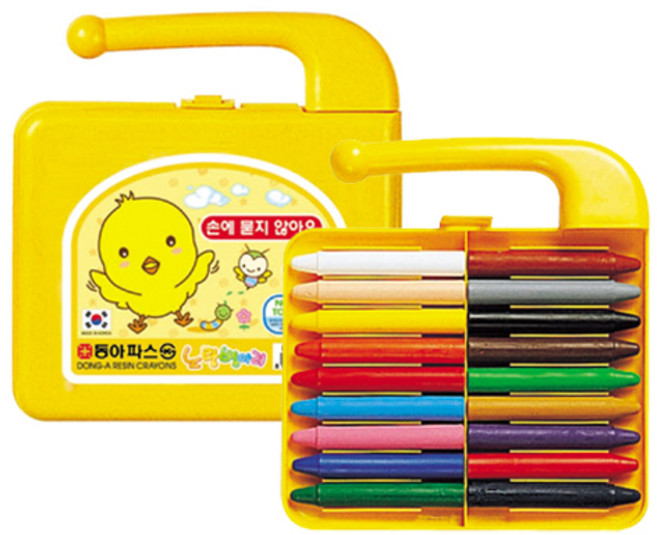 동아 18색 가방크레파스 노랑병아리, 1개