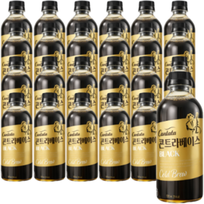 칸타타콘트라베이스 콜드브루 블랙커피 500ml 24개
