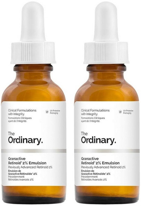 The Ordinary Granactive Retinoid 2% Emulsion 有效淡化細紋 改善膚色不均 恢復彈性光澤, 2個, 30ml