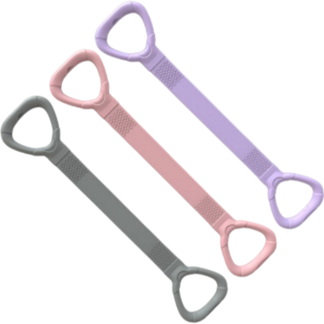 바이블굿즈 요가 운동 어깨운동 고관절 스트레칭 밴드, 3개, 쿨 그레이+밀레니얼 핑크+라일락 퍼플