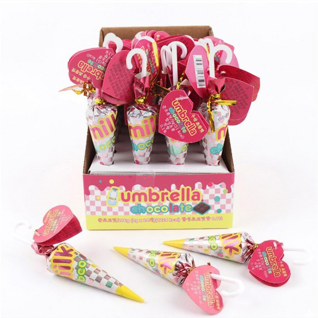 추억의 우산 초콜릿 어린이날 학교 학원 유치원 행사 낱개 개별 포장 초코, 1박스, 216g