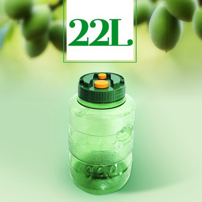 매실통 매실주통 22L 과일주 과실주 담금용기, 1개