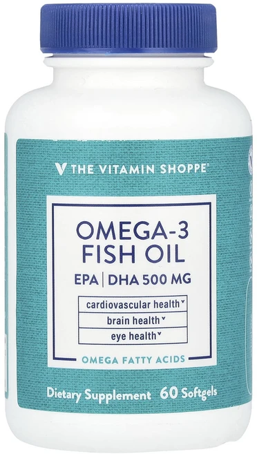 The Vitamin Shoppe 오메가-3 피쉬 오일 1000mg 소프트젤 60정, TheVitaminShoppe오메가3피쉬오일1000mg, 1개 - 쿠팡