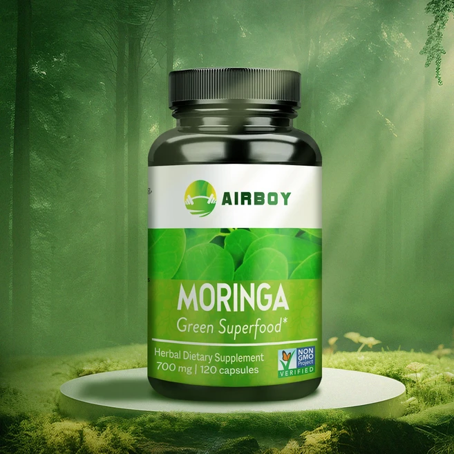 모링가 올레이페라 700mg | 모링가 잎 캡슐 | 완벽한 녹색 슈퍼푸드 | 모링가 잎 분말에서 추출, 2개, 120정 - 쿠팡