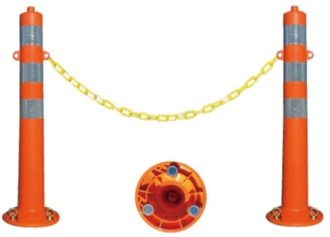 차선규제봉 자석형(고리형) 주차금지 도로안전 시선유도 주차차단봉, 1개