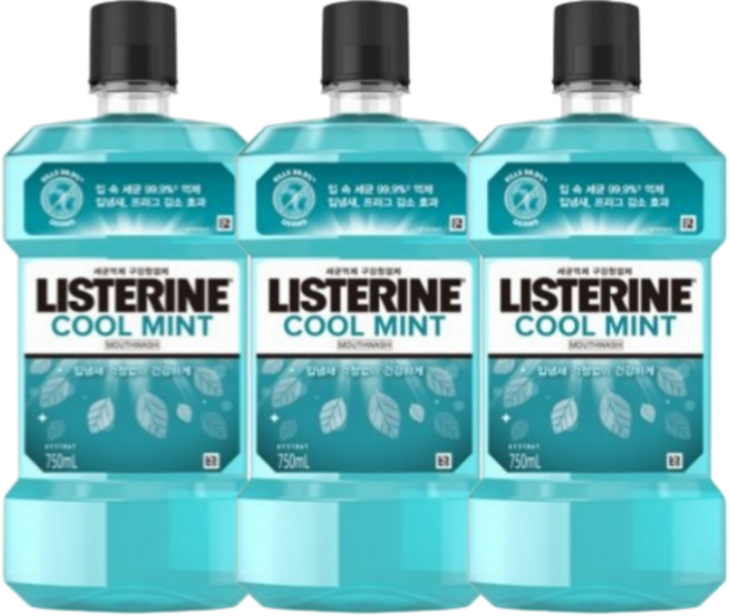리스테린 쿨민트 750ml X 3개