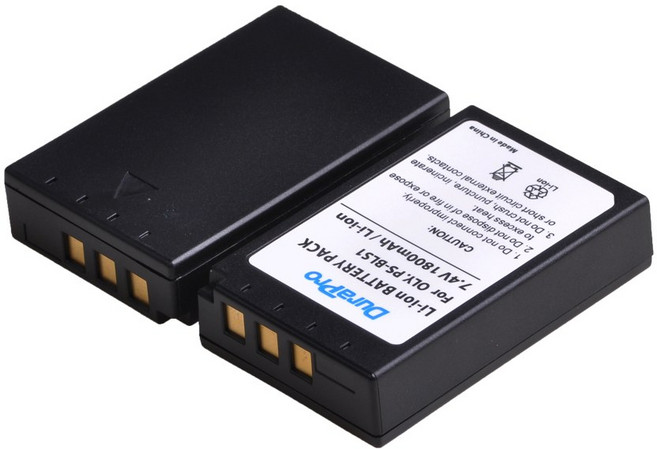 BLS PS 배터리 올림푸스 E PL E400 E4 0 E420 E450 E620 P P2 800mAh, 01 Black, 01 Black