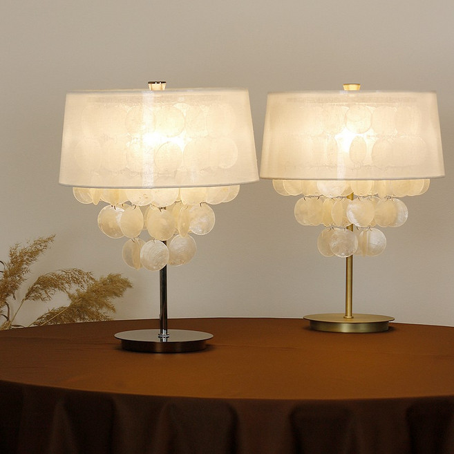 아원룩스 힐링M 3단 터치식 밝기조절 테이블 단스탠드 무드등 자개모빌 엔틱조명, 블랙