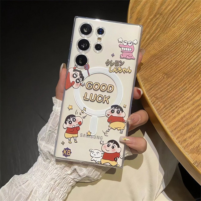 아펙시움 휴대폰케이스 갤럭시 S25 S26 플러스 울트라 맥세이프 투명 실리콘 낙상 방지 핸드폰 케이스 파자마보이