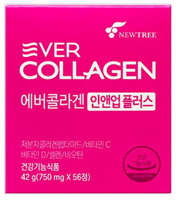 에버콜라겐 인앤업 플러스 750mg 56정 x 3통, 3개