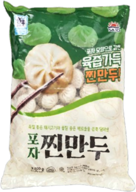 대림선 포자 찐만두 3kg, 9개
