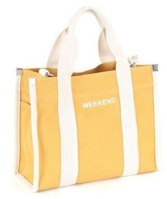 미니멀 사이즈 캐주얼 캔버스 에코백 L-2097