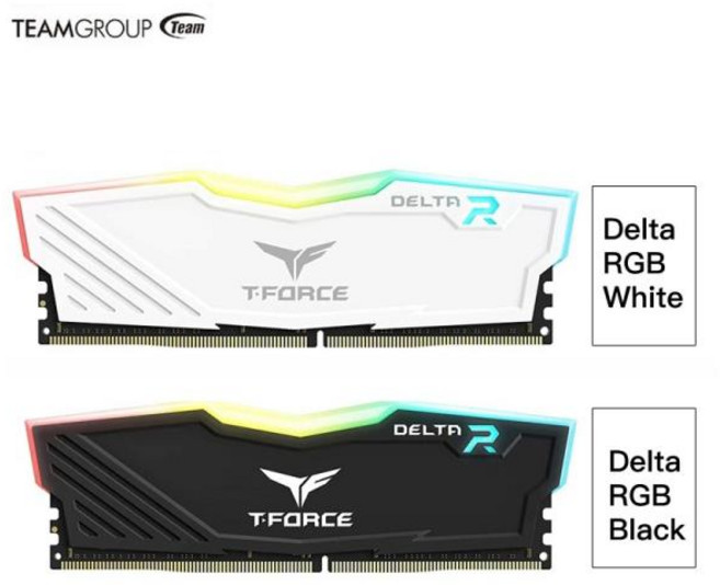 TEAMGROUP TForce 델타 RGB DDR4 데스크탑 게이밍 메모리 모듈 램 8GB 3200MHz 3600MHz CL16 CL18, 03 8GB 3600MHz White