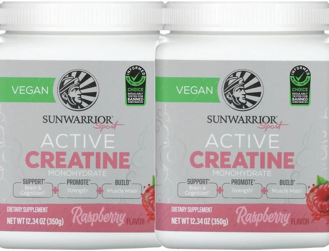 썬워리어 스포츠 액티브 크레아틴 모노하이드레이트 라즈베리 350 g Sunwarrior Sport Active Creatine Monohydrate Raspberry 350g, 2개 - 쿠팡