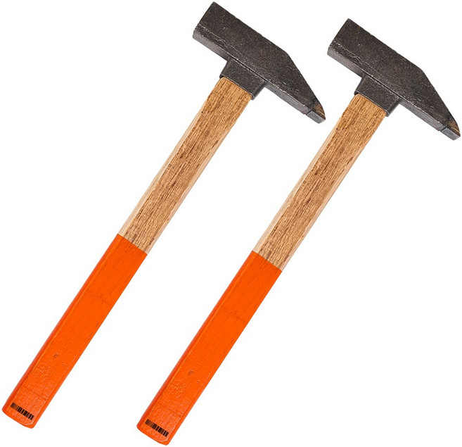 툴리버 화랑 초경 냉가망치 조적 타일 작업 랭가 렝가 망치, 2개, 강화형