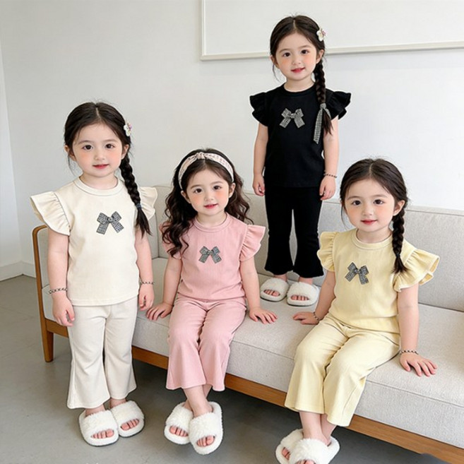 체크RIBON프릴상하복