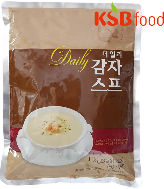 KSB 데일리 감자 스프 (1kg) 증정 어묵스프(6g), 1kg, 1개