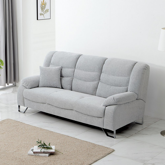 마일드 조야원단 이지클린 홈바 기능성 3인 소파 (쿠션포함) - 2color, 민트그레이