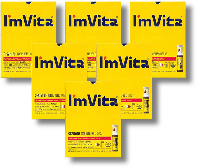 종근당건강 아임비타 멀티비타민 이뮨샷, 10회분, 6박스