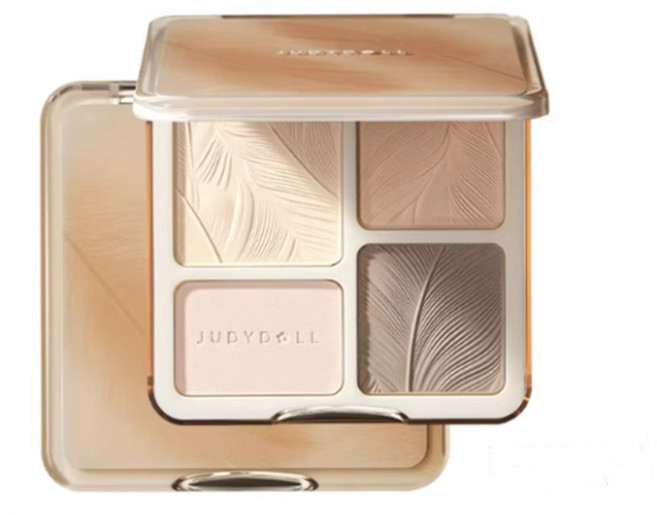 Judydoll 高光修容盤 #05羽光盤 鼻影陰影珠光提亮 多功能立體修容, 1個, 新!正品Judydoll修容#05羽光盤, 新升級#05羽光盤