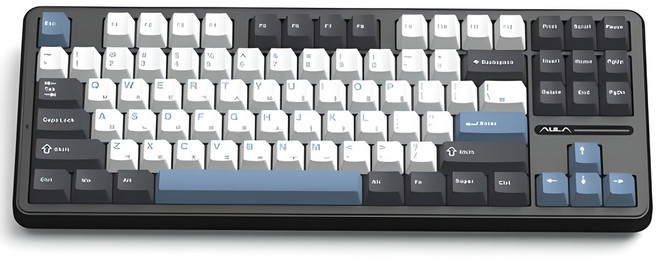 AULA 아우라 독거미 유무선 기계식 키보드, 블랙, F87 Pro, 저소음 피치축
